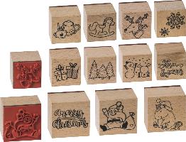 HEYDA Stempelset Christmas / Weihnachten 11 Stempel