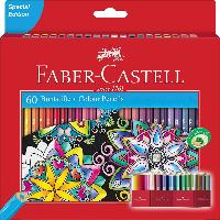 FABER-CASTELL Hexagonal-Buntstifte CASTLE, 60er Kartonetui