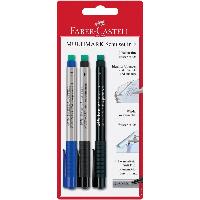 FABER CASTELL Folienstift Overheadstift 3ST Multimark