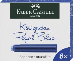 FABER-CASTELL Tintenpatronen Standard, k�nigsblau