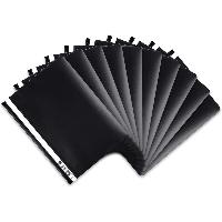 10x Oxford Schnellhefter, DIN A4, PP, schwarz
