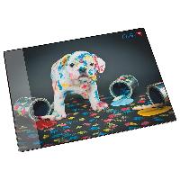 L�ufer Schreibunterlage Bunter Hund, 400 x 530 mm