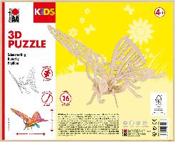 Marabu KiDS 3D Puzzle "Schmetterling", 16 Teile, ab 4 Jahre