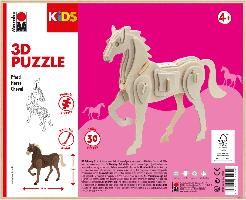 Marabu KiDS 3D Puzzle "Pferd", 30 Teile, ab 4 Jahre