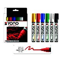 Marabu Acrylmarker "YONO", 1,5 - 3,0 mm, 6er Set