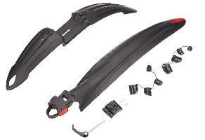 FISCHER Fahrrad-Spritzschutz-Set 26"-29" (66,04 - 73,66 cm)