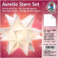URSUS Faltbl�tter Aurelio Stern, wei�, 150 x 150 mm