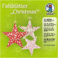 URSUS Faltbl�tter Christmas 80 g/m� 15x15cm