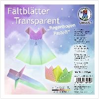 Ursus Faltblatt Transparent Papier REGENBOGEN PASTELL 11...