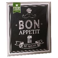 Ringbuch Rezepte 2-Ring Motiv Bon Appetit schwarz Kunstd...