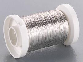 Draht 0,25mmDx50m silber auf Rolle