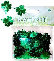 Konfetti Metallic 25gr Kleeblatt gr�n