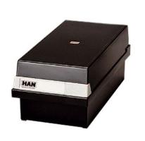 HAN Karteikasten, A6 quer, f�r 1.300 Karten, schwarz