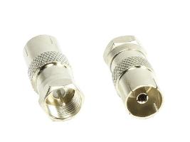 Adapter, F-Stecker an Koax Buchse, Good Connections�