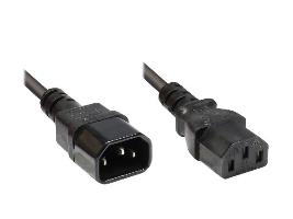 Kaltger�teverl�ngerung C14 (gerade) an C13 (gerade), sch...