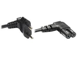 Euro-Netzkabel, Netzstecker an Euro 8 Buchse, beidseitig...