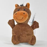 Labertier Pferd HUGO, das alles nachplappert und wackelt...