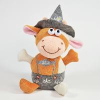 Labertier Kuh LIESL, mit traditioneller Kleidung, plappe...