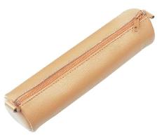 Schlamperrolle Leder natur 21x6cm