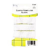 Elastik-Gummilitze, 20mm x 2m, wei�