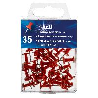 Pinnwandnadeln, rot, 35 St.