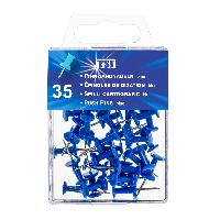 Pinnwandnadeln, blau, 35 St.