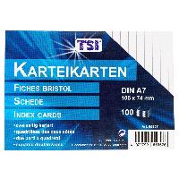 Karteikarten A7 kariert 100er Pg.
