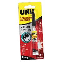 UHU Sekundenkleber blitzschnell PIPETTE, 10 g