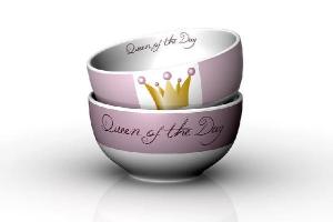 Sch�lchen Porzellan 13x7c F�r Dich Queen of the Day in G...