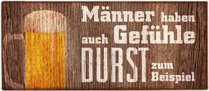 Deko Schild aus Metall F�r Dich mit Spruch M�nnergef�hl ...