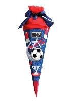ROTH Schult�ten-Bastelset "Soccer rot/blau", 6-eckig, 68...