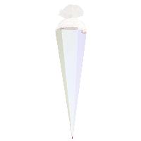 ROTH Bastelschult�te mit Verschluss 85 cm wei� 6eckig