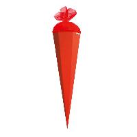 ROTH Bastelschult�te mit Verschluss 85cm  ROT 6eckig