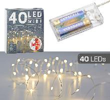 LED Lichterkette Mikro 40er Timer