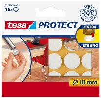 tesa Protect Filzgleiter, wei�, Durchmesser: 18 mm