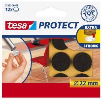 tesa Protect Filzgleiter, braun, Durchmesser: 22 mm