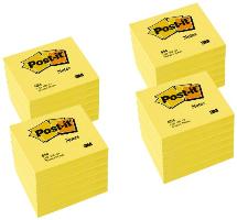 Post-it Haftnotizen, 76 x 76 mm, gelb, 12+12 GRATIS