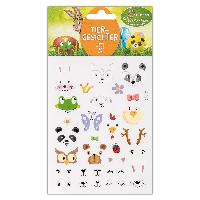 HEITMANN Sticker Ostern Tiergesichter 2 B�gen sortierte ...