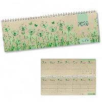 ZETTLER 2026 Querkalender 32x10,5cm Graspapier 1 Woche 2...
