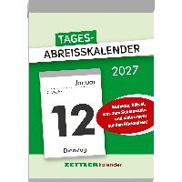 ZETTLER Tagesabrei�kalender XXL 2027 10x14,5 cm cm mit S...