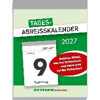 ZETTLER Tagesabrei�kalender XL 2027 8,2x10,7 cm mit Sudokus