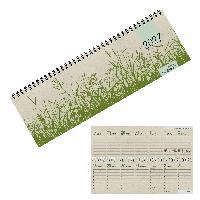 ZETTLER 2027 Querkalender 32x10,5cm Graspapier 1 Woche 2...