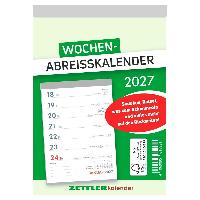 ZETTLER Wochenabrei�kalender 2027 Abrei�block Kalender 1...