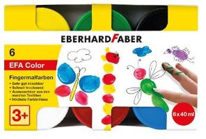 Eberhard Faber Fingerfarbe 40ml 6er EFA auswaschbar