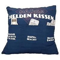 Kissen aus Stoff Sofahelden Papas Heldenkissen mit Tasch...