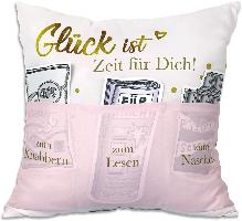 Sofahelden Kissen Gl�ck ist Zeit
