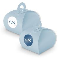 SET Fisch (Motiv 31) 24x Geschenkschachtel mit Griff hel...