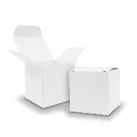 50x itenga W�rfelbox aus Karton 6,5x6,5cm wei� Gastgeschenk