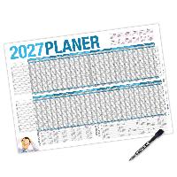 itenga Urlaubsplaner 2027 Wandkalender DIN A1 abwischbar...