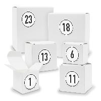 Adventskalender zum F�llen 24x Quader W�rfel gemischt WE...
